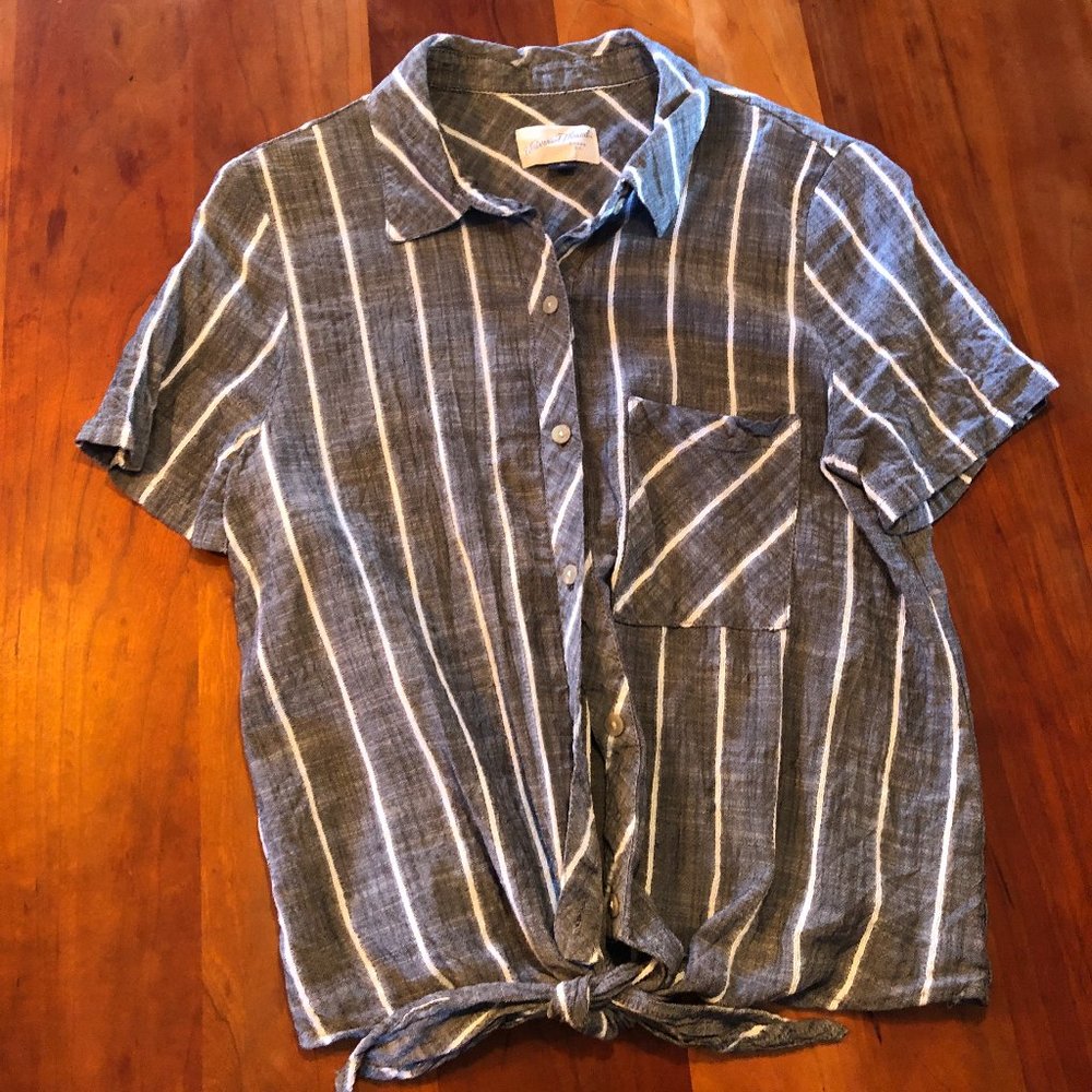 Button Down Collared Top